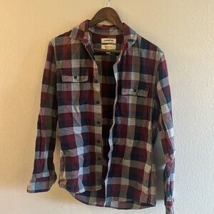 Good threads medium slim plaid shirt